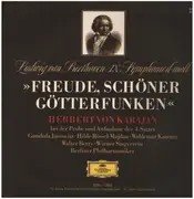 LP - Beethoven - IX. Symph d-moll, Karajan bei der Probe und Aufnahme des 4. Satzes - Gatefold + booklet