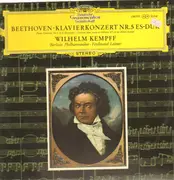 LP - Beethoven - Klavierkonzert Nr.5 Es-Dur,, Willhelm Kempff, Berliner Philh, Leitner - tulip rim