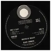 LP - Black Sabbath - Master Of Reality - 1st UK pressing / Swirl / Embossed box sleeve
