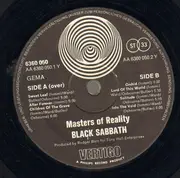 LP - Black Sabbath - Master Of Reality - orig 1st german swirl