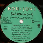 7inch Vinyl Single - Bon Jovi - Bad Medicine - Paper Labels