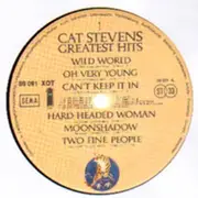 LP - Cat Stevens - Greatest Hits - yellow labels, flag artwork