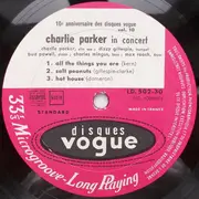 LP - Charlie Parker - In Concert - Mono