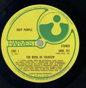 LP - Deep Purple - The Book Of Taliesyn - no EMI logo