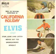 7inch Vinyl Single - Elvis Presley With The Jordanaires - California Holiday