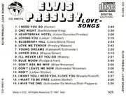 CD - Elvis Presley - Love - Songs