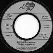 7inch Vinyl Single - Gérard Lenorman - Un Bon Petit Diable