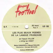 Double LP - Gérard Philipe Avec Maria Casarès - ' Les Plus Beaux Poèmes De La Langue Française ' - Gatefold