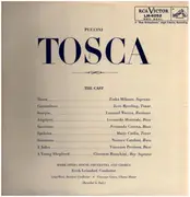 Double LP - Giacomo Puccini , Zinka Milanov , Jussi Björling , Leonard Warren , Erich Leinsdorf , Orchestra Del - Tosca