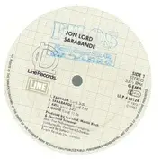 LP - Jon Lord - Sarabande - White