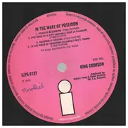 LP - King Crimson - In The Wake Of Poseidon - ORIG 1st UK PINK ISLAND / textured