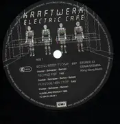 LP - Kraftwerk - Electric Cafe - English Version, printed sticker