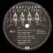 LP - Kraftwerk - Electric Cafe - English Version, real sticker