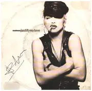 7inch Vinyl Single - Madonna - Justify My Love - Signed by Patrick Demarchelier