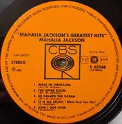 LP - Mahalia Jackson - Mahalia Jackson's Greatest Hits - Flip back sleeve