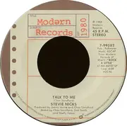 7'' - Stevie Nicks - Talk To Me / One More Big Time Rock And Roll Star