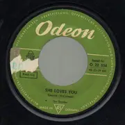 7inch Vinyl Single - The Beatles - She Loves You / I'll Get You - Original 1st German