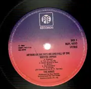 LP - The Kinks - Arthur Or The Decline And Fall Of The British Empire