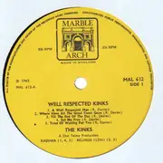 LP - The Kinks - Well Respected Kinks - ORIGINAL MONO