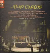 LP-Box - Verdi/ Karajan, Berliner Philhamoniker, J. Carreras, A. Baltsa, E. Gruberova, M. Freni - Don Carlos - booklet with libretto