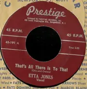 Etta Jones - That's All There Is For That