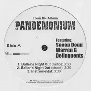 Snoop Dogg Featuring Warren G & The Delinquents - Baller's Night Out / Rider's Ride