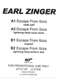 Earl Zinger - Escape From Ibiza