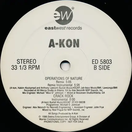 Afskedigelse inkompetence Stor Operations Of Nature - Akon | Vinyl | Recordsale