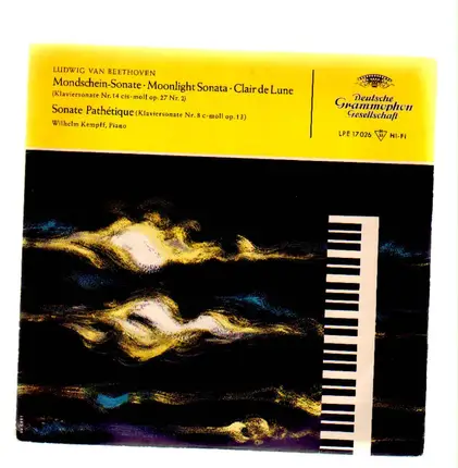#<Artist:0x00007ff6319cbad8> - Mondschein-Sonate, Sonate Pathetique,, W.Kempff, Piano