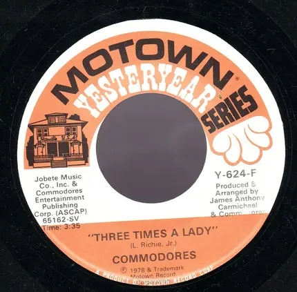 Three Times A Lady Too Hot Ta Trot The Commodores 7inch Recordsale