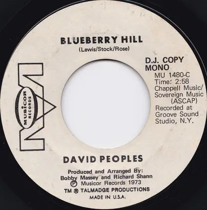 David Peoples - Blueberry Hill