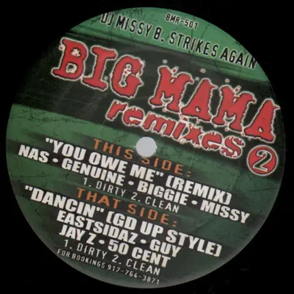 #<Artist:0x00007f206072fba0> - Big Mama Remixes 2