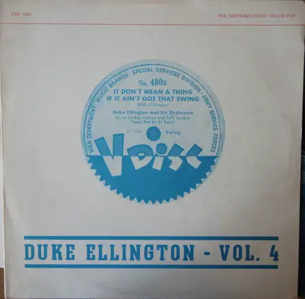 #<Artist:0x00007fc6ca7966f0> - Duke Ellington Vol. 4