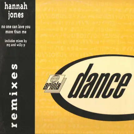 Hannah Jones - No One Can Love You More Than Me (Remixes)