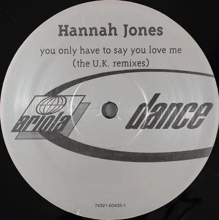 Hannah Jones - You Only Have To Say You Love Me (The U.K. Remixes)