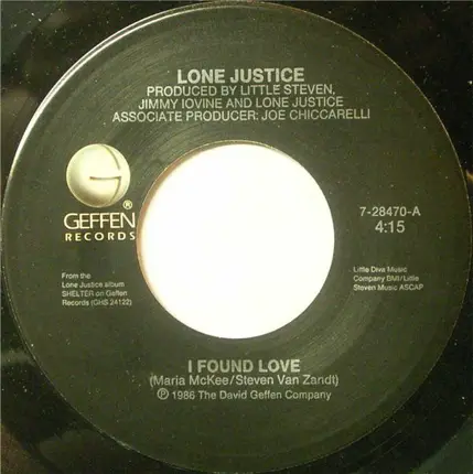 Lone Justice - I Found Love