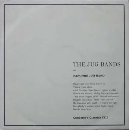 Memphis Jug Band - The Jug Bands Vol. 1