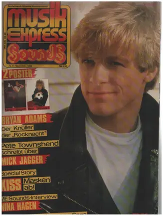 Musikexpress Sounds - 11/83 - Bryan Adams
