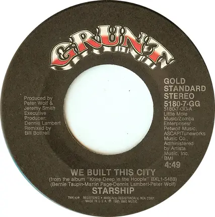 Starship - We Built This City / Sara