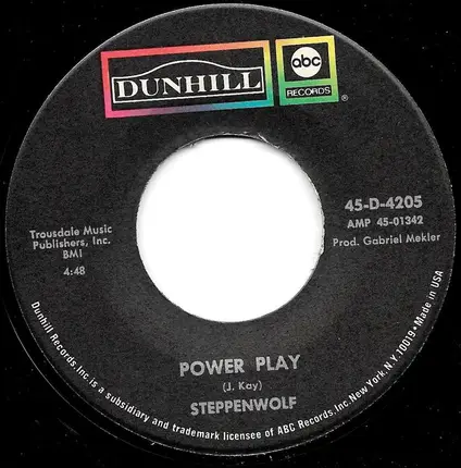 Steppenwolf - Move Over / Power Play