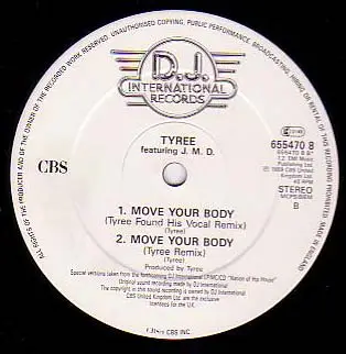 Tyree Cooper, J.M.D. - Move Your Body (U.K. Only Mixes)