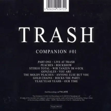 #<Artist:0x00007f8608702138> - Trash Companion Vol.1