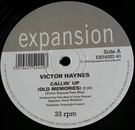 Victor Haynes - Callin' Up (Old Memories)