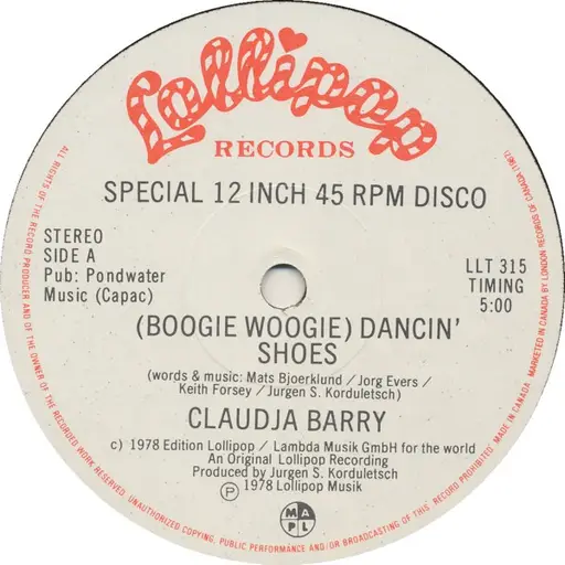 Boogie Woogie) Dancin' Shoes / I Wanna Be Loved By You - Claudja Barry |  Vinyl | Recordsale