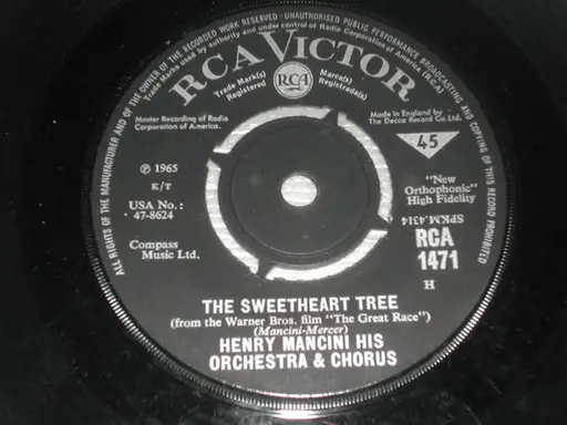 The Sweetheart Tree Henry Mancini And His Orchestra And Chorus 7inch Recordsale 