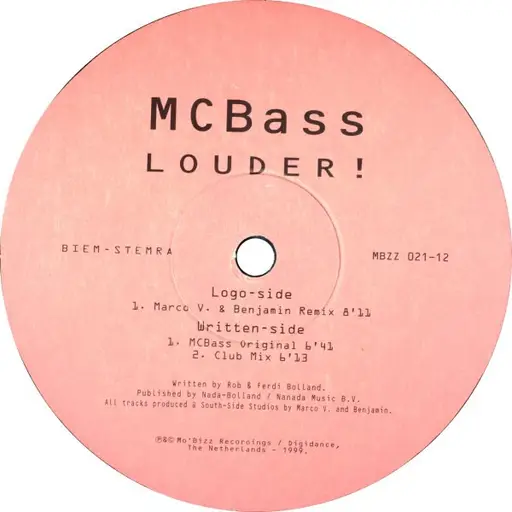Louder Mc Bass Vinyl Recordsale