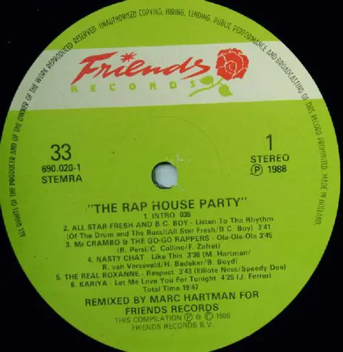 The Rap House Party Nasty Chat Vinyl Recordsale