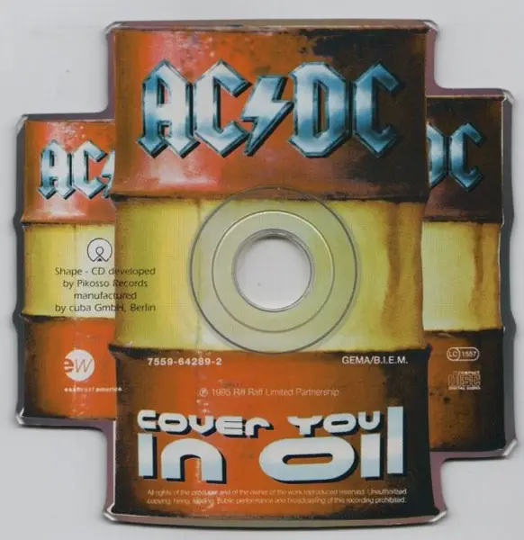 Cover You In Oil Shape By Ac Dc Cds With Recordsale Ref