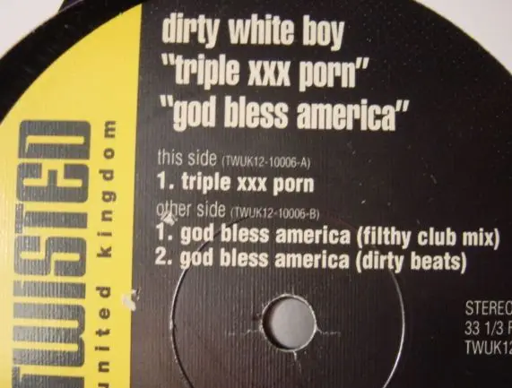 Triple xxx porn / god bless america by Dirty White Boy, 12 inch x 1 with  recordsale - Ref:3095095561