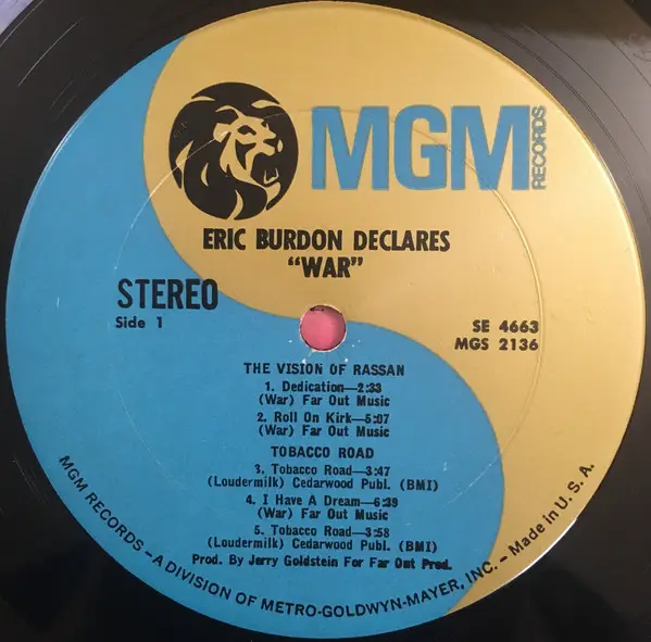 Eric Burdon & War Eric Burdon Declares ''War''